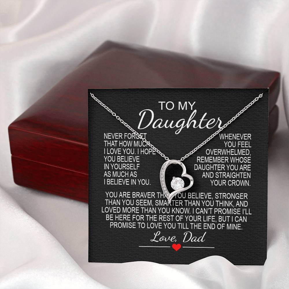 To My Daughter 6 - Forever Love Necklace