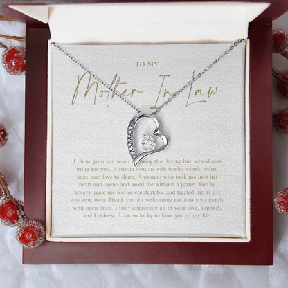 To My Mother In Law - Forever Love Necklace