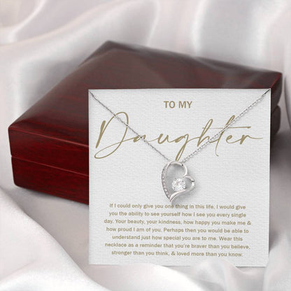 To My Daughter 8 - Forever Love Necklace