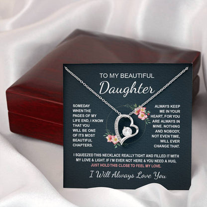 To My Daughter 4 - Forever Love Necklace