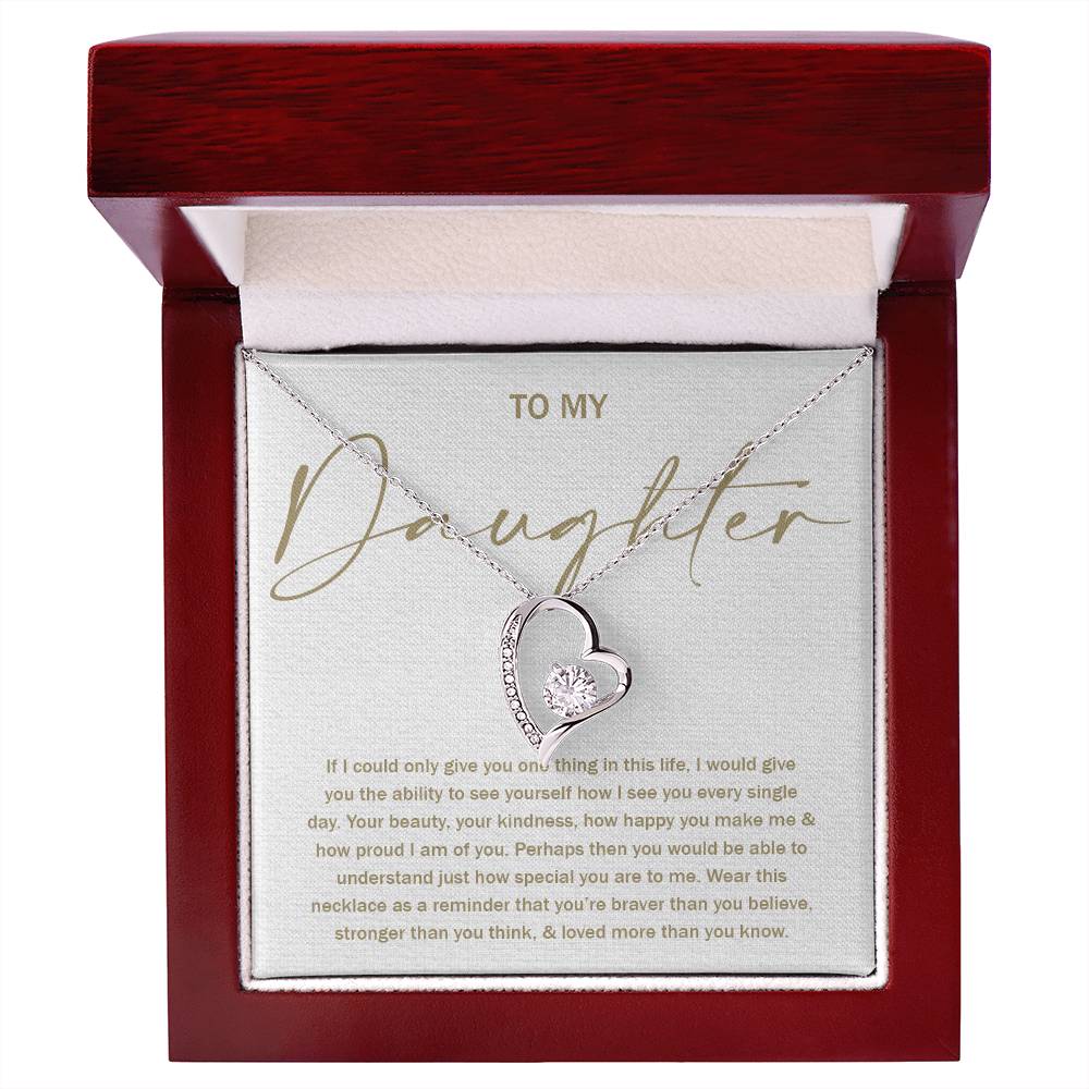 To My Daughter 8 - Forever Love Necklace