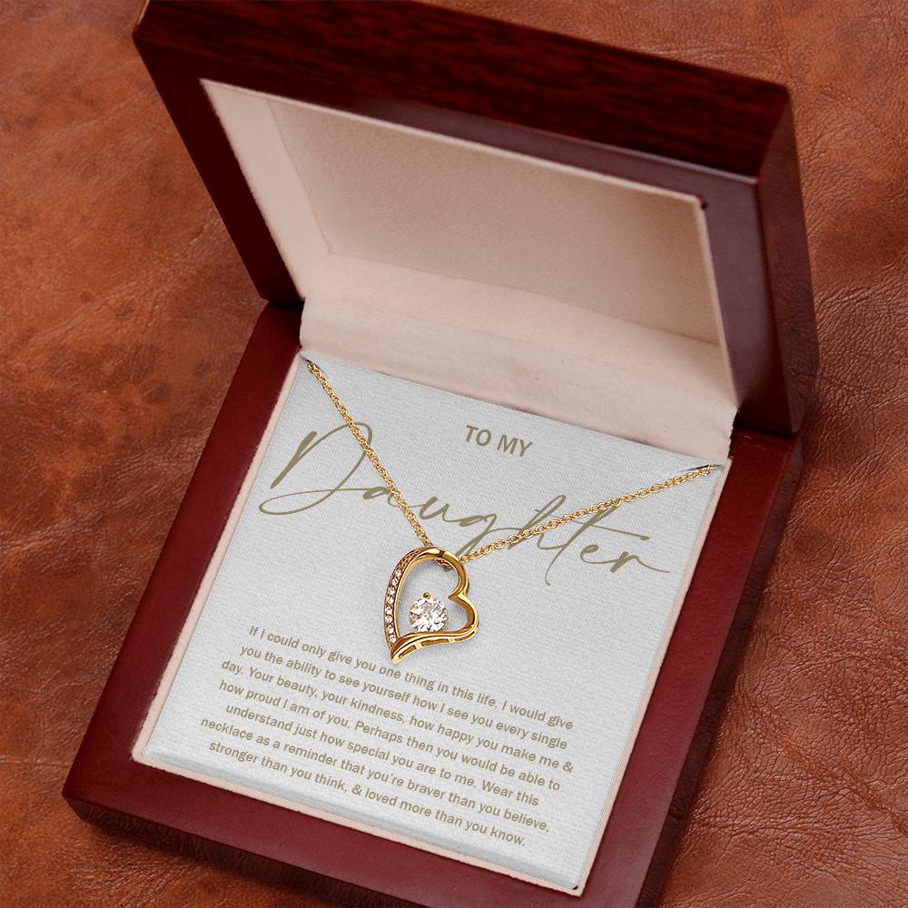 To My Daughter 8 - Forever Love Necklace