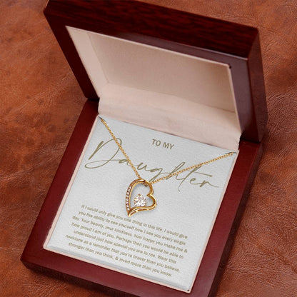 To My Daughter 8 - Forever Love Necklace