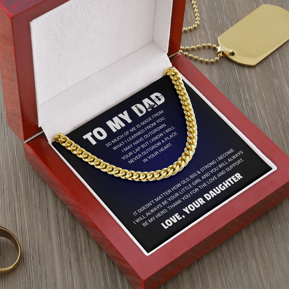 MathinkLasi Family Gift To My Dad, Dad Gifts From Son and Daughter, Father and Son Necklace, Birthday Gift For Dad Graduation Christmas Faith Cross Necklace Present