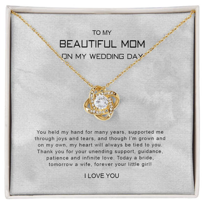 To My Mom 9 - Love Knot Necklace