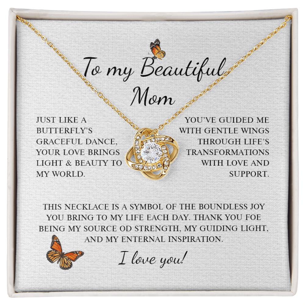 To My Mom 2 - Love Knot Necklace