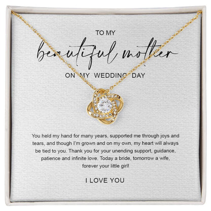 To My Mom 6 - Love Knot Necklace