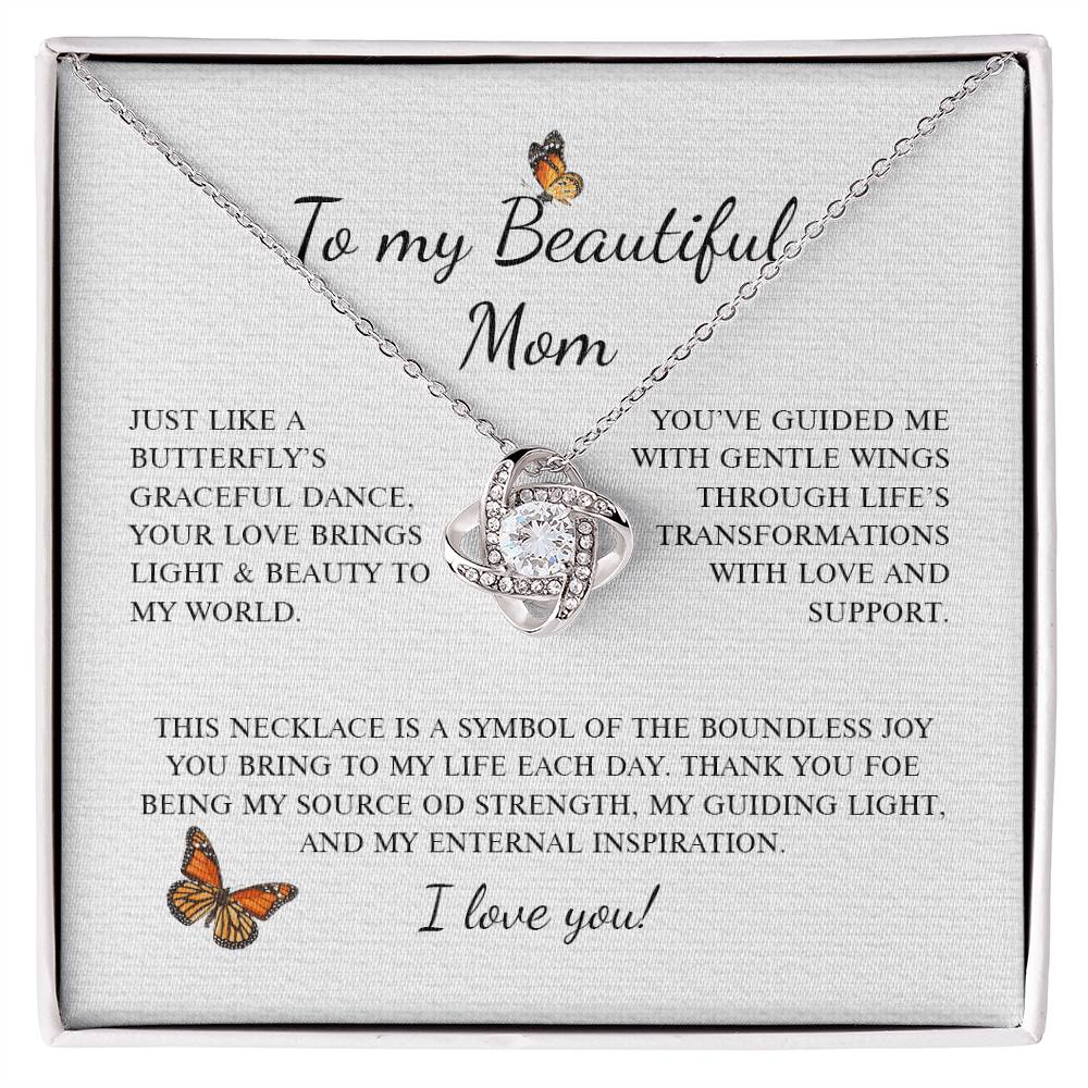 To My Mom 2 - Love Knot Necklace