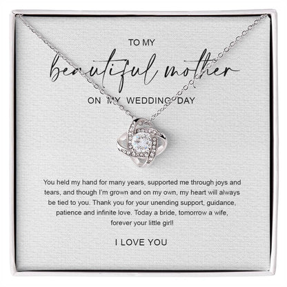 To My Mom 6 - Love Knot Necklace