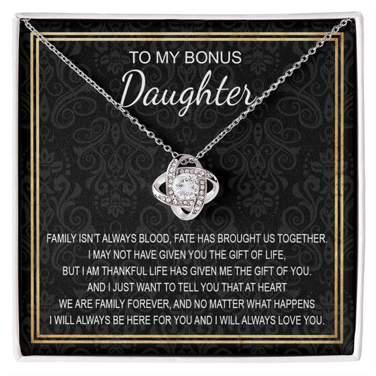 To My Daughter 5 - Love Knot Necklace