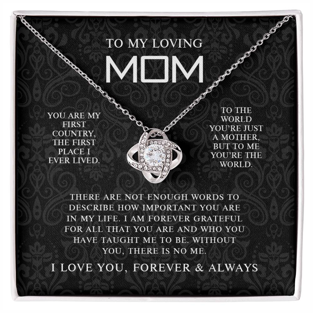 To My Mom 8 - Love Knot Necklace