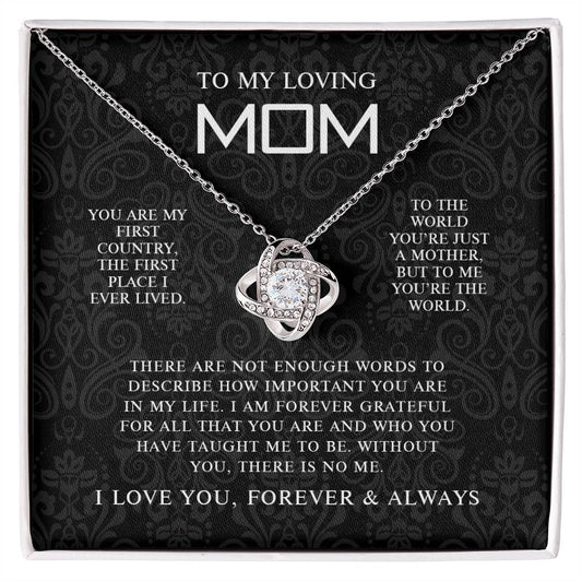 To My Mom 8 - Love Knot Necklace