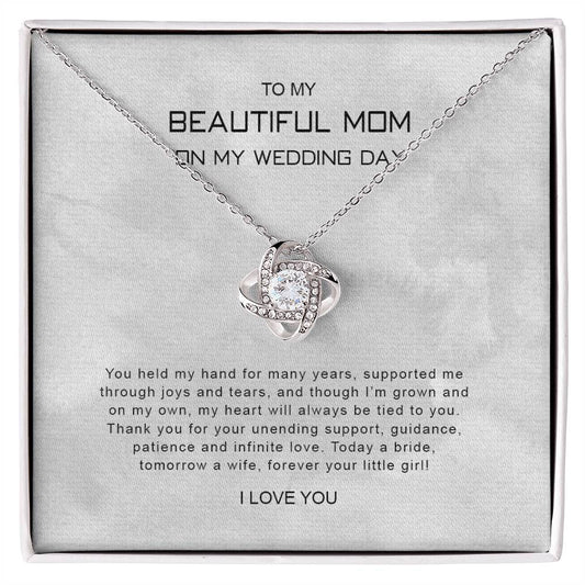 To My Mom 9 - Love Knot Necklace