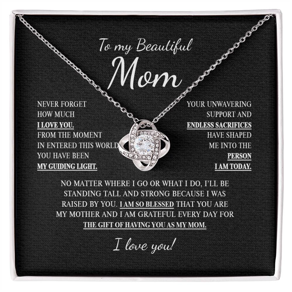 To My Mom 3 - Love Knot Necklace
