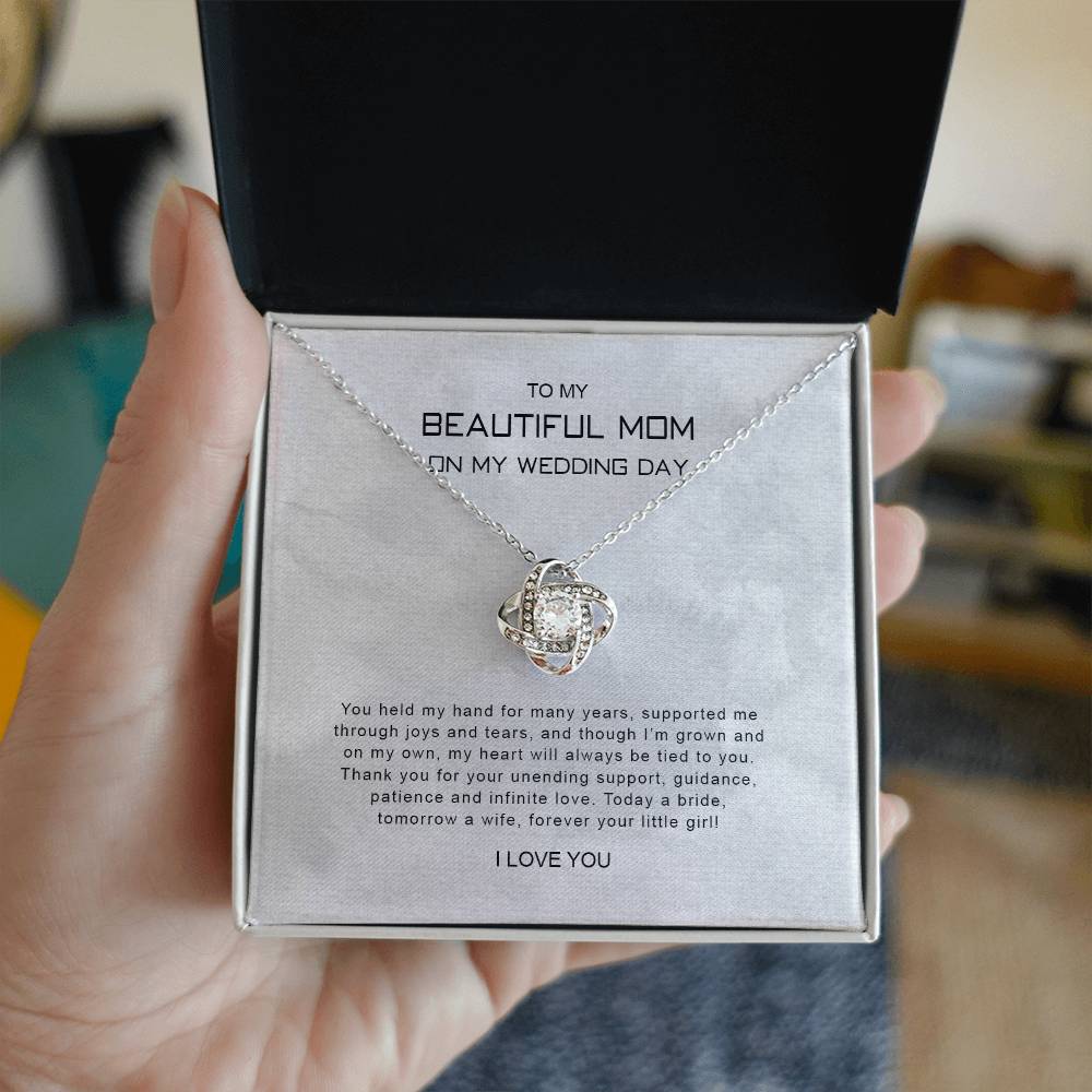 To My Mom 9 - Love Knot Necklace