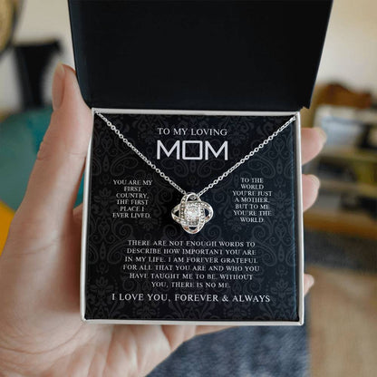 To My Mom 8 - Love Knot Necklace