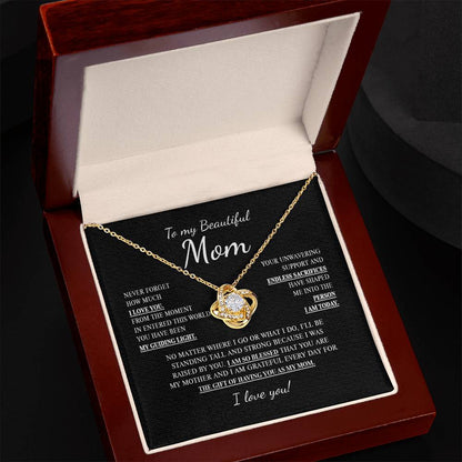 To My Mom 3 - Love Knot Necklace