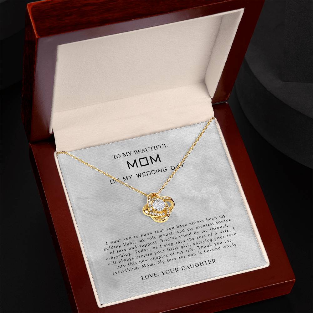 To My Mom 7 - Love Knot Necklace