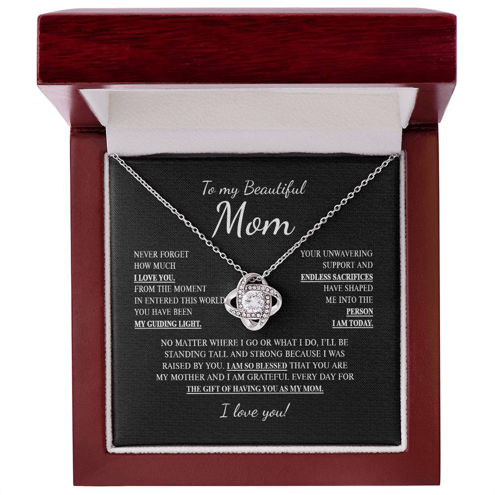 To My Mom 3 - Love Knot Necklace