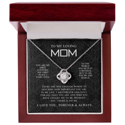 To My Mom 8 - Love Knot Necklace