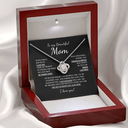 To My Mom 3 - Love Knot Necklace