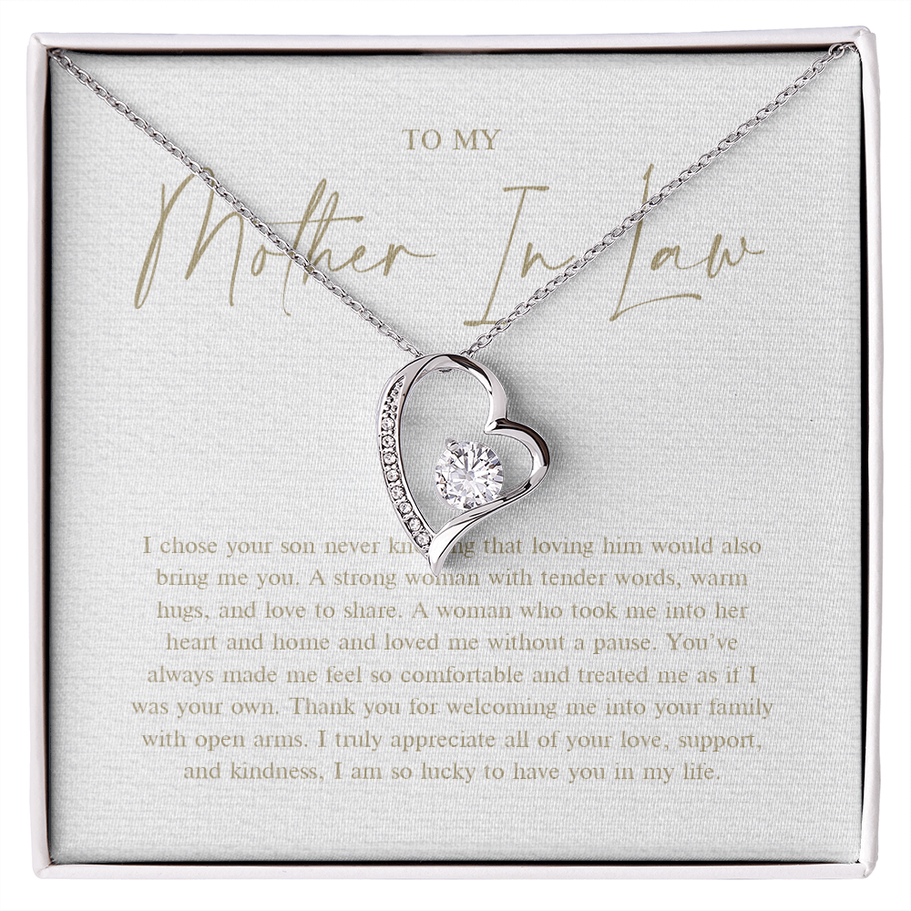 To My Mother In Law - Forever Love Necklace