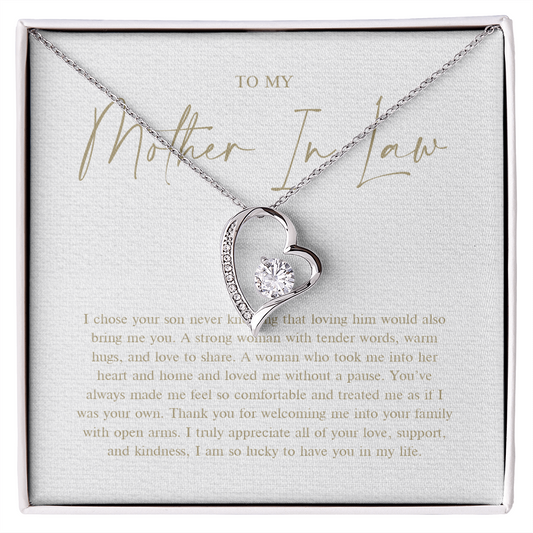 To My Mother In Law - Forever Love Necklace