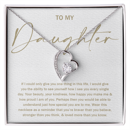 To My Daughter 8 - Forever Love Necklace