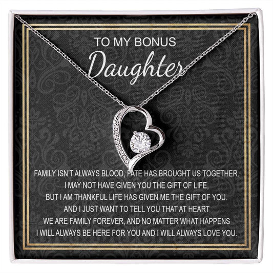 To My Daughter 5 - Forever Love Necklace