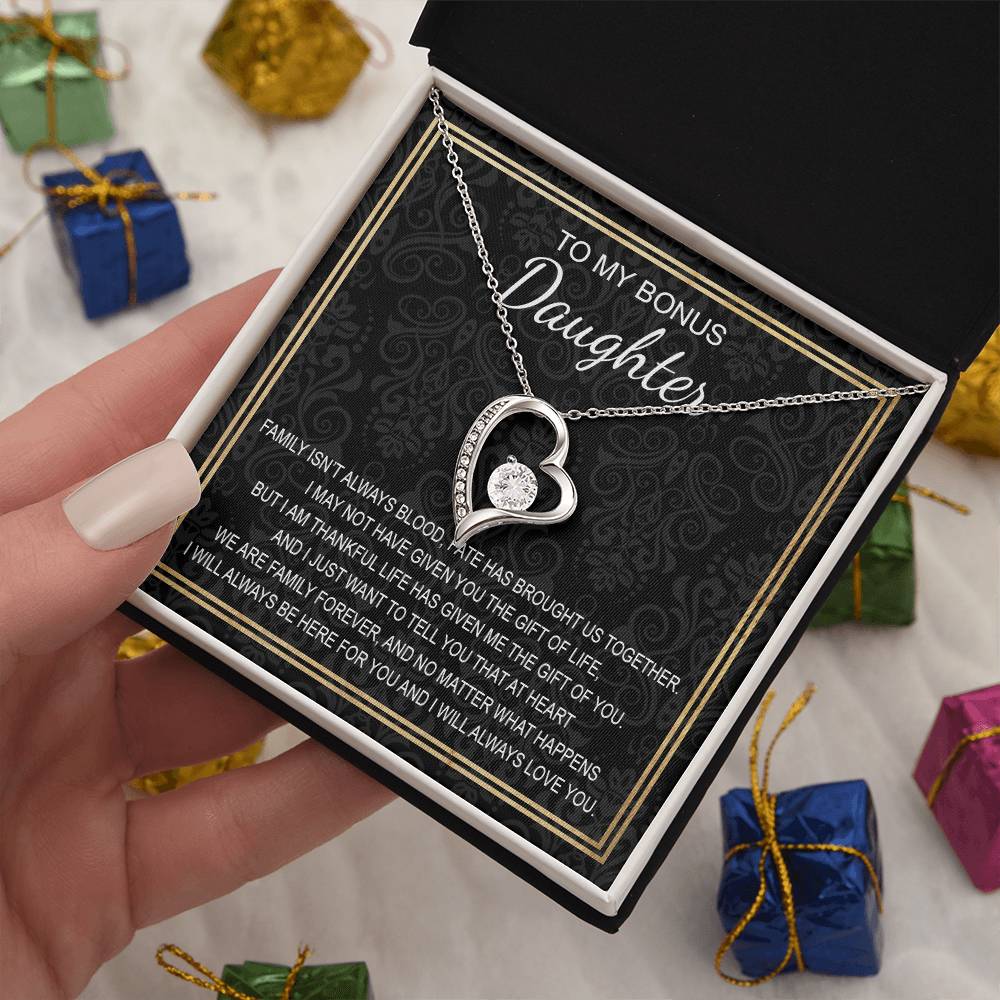 To My Daughter 5 - Forever Love Necklace