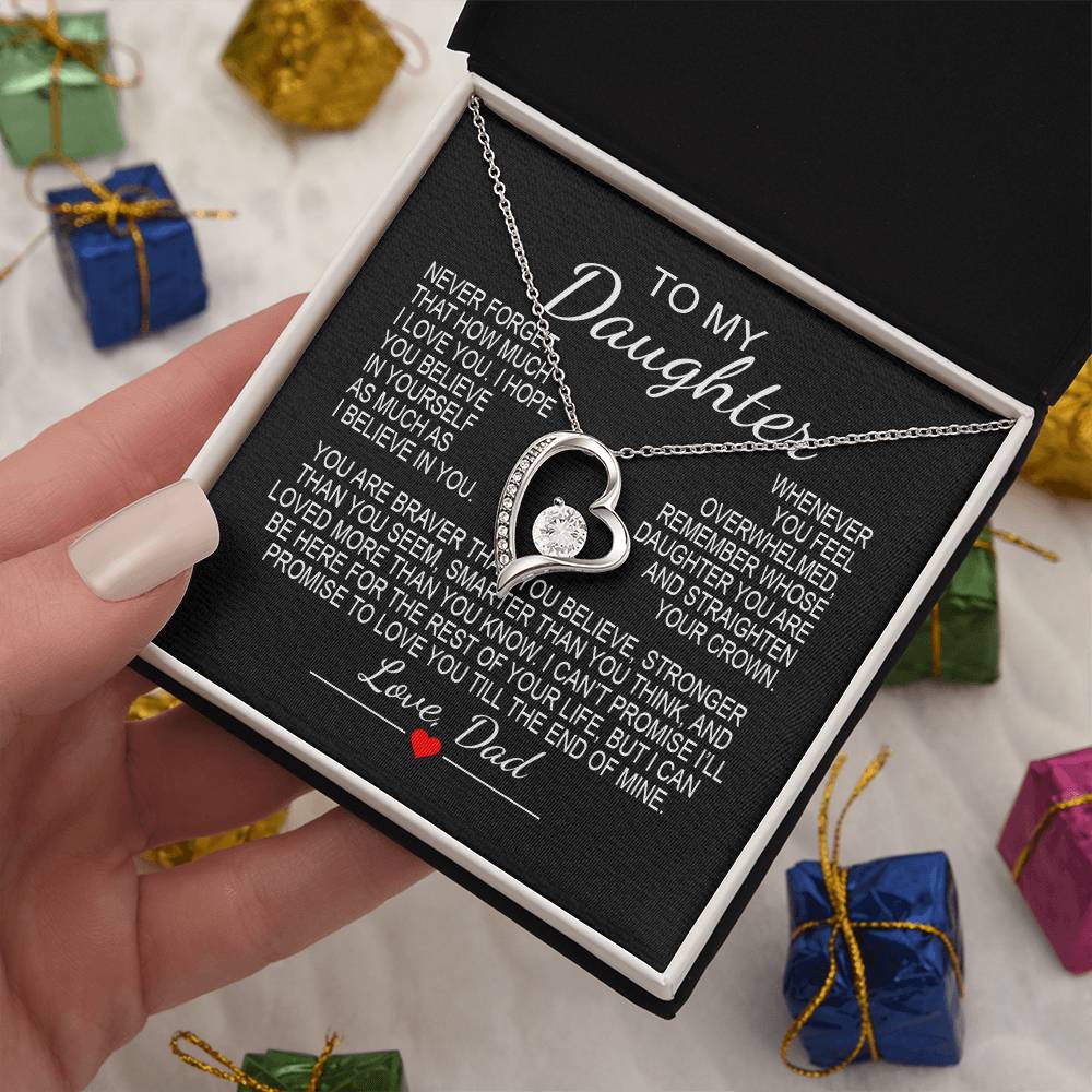 To My Daughter 6 - Forever Love Necklace
