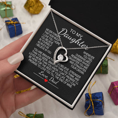 To My Daughter 6 - Forever Love Necklace