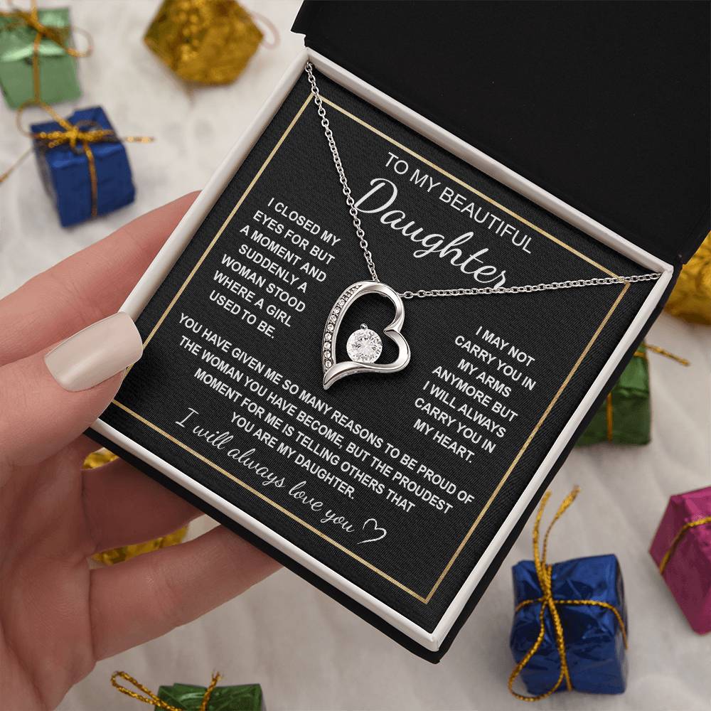 To My Daughter 3 - Forever Love Necklace