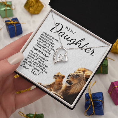 To My Daughter 7 - Forever Love Necklace