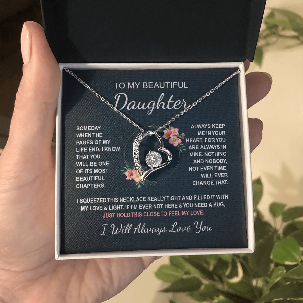 To My Daughter 4 - Forever Love Necklace