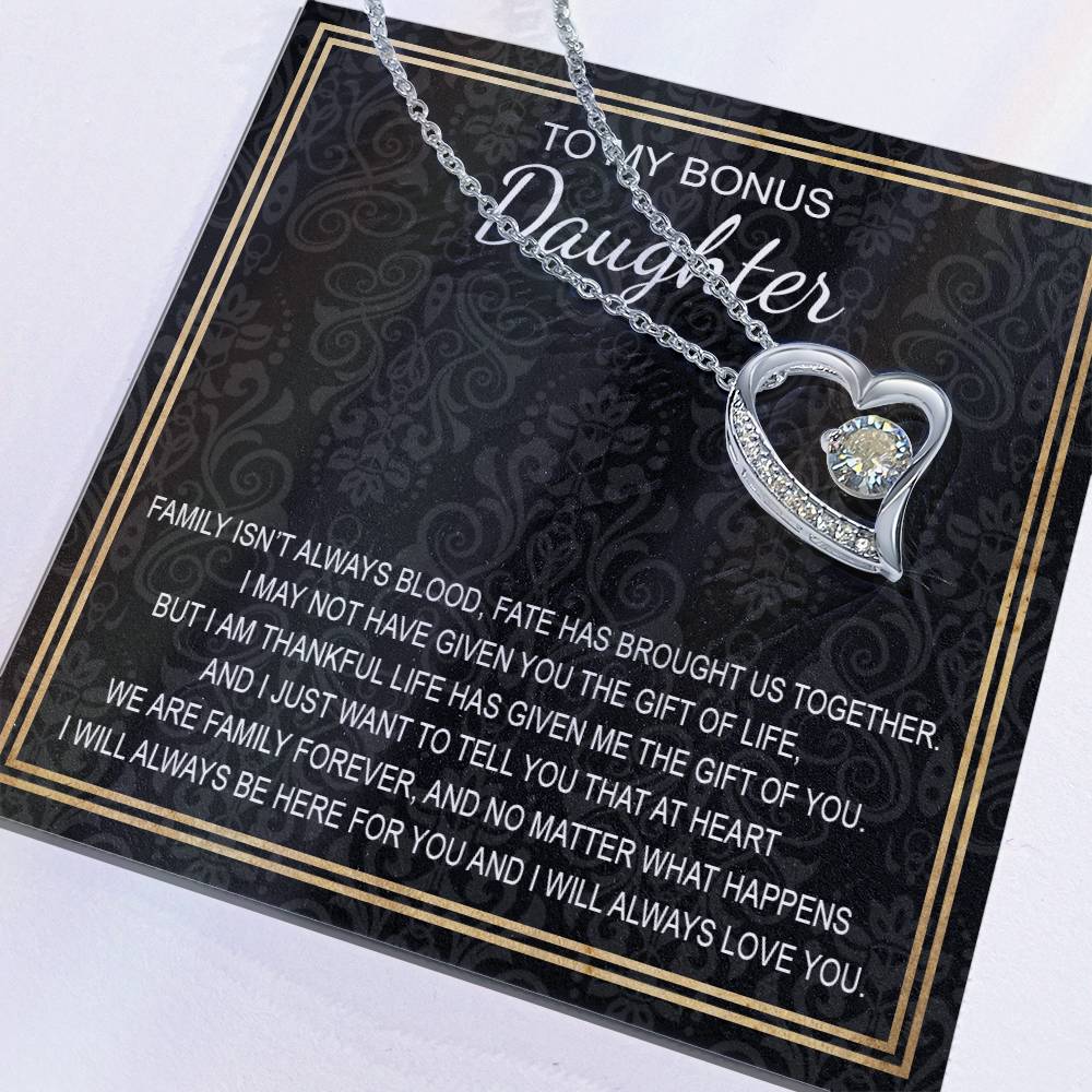 To My Daughter 5 - Forever Love Necklace