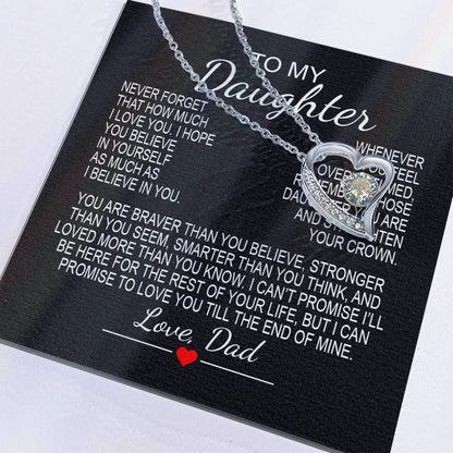 To My Daughter 6 - Forever Love Necklace