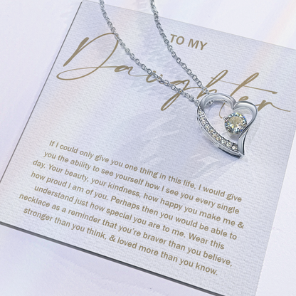 To My Daughter 8 - Forever Love Necklace