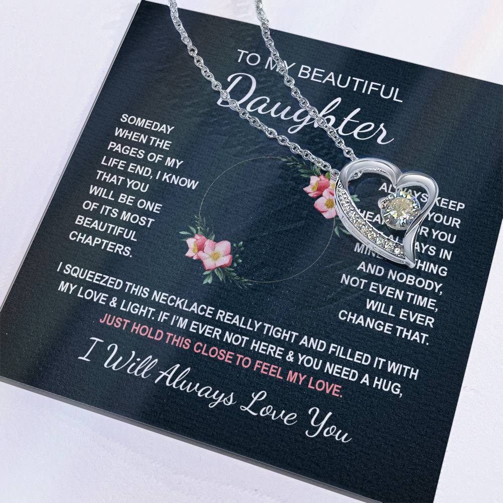 To My Daughter 4 - Forever Love Necklace