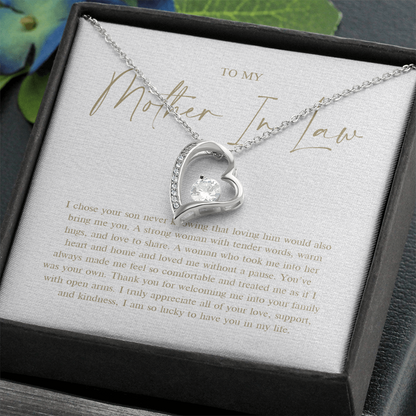 To My Mother In Law - Forever Love Necklace