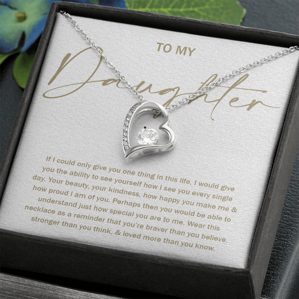 To My Daughter 8 - Forever Love Necklace