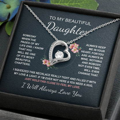 To My Daughter 4 - Forever Love Necklace