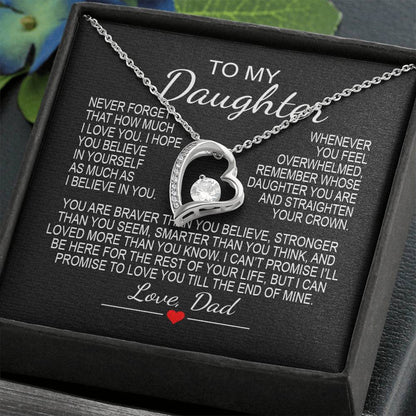 To My Daughter 6 - Forever Love Necklace