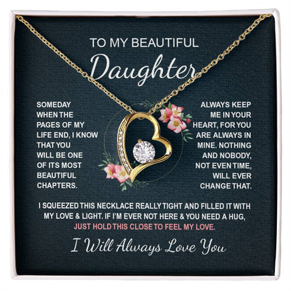 To My Daughter 4 - Forever Love Necklace