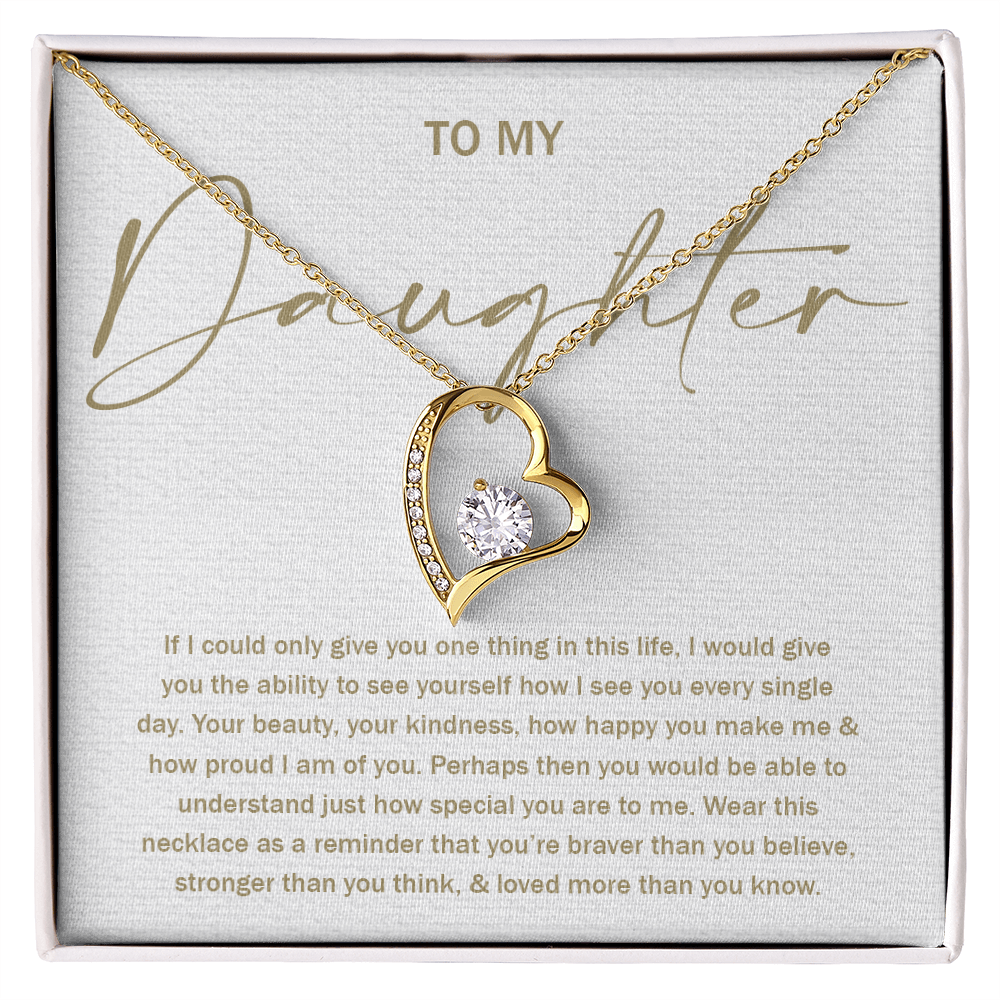 To My Daughter 8 - Forever Love Necklace