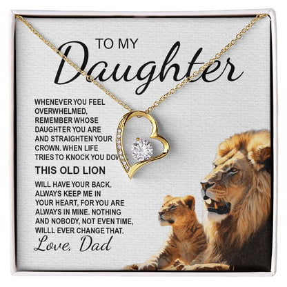 To My Daughter 7 - Forever Love Necklace