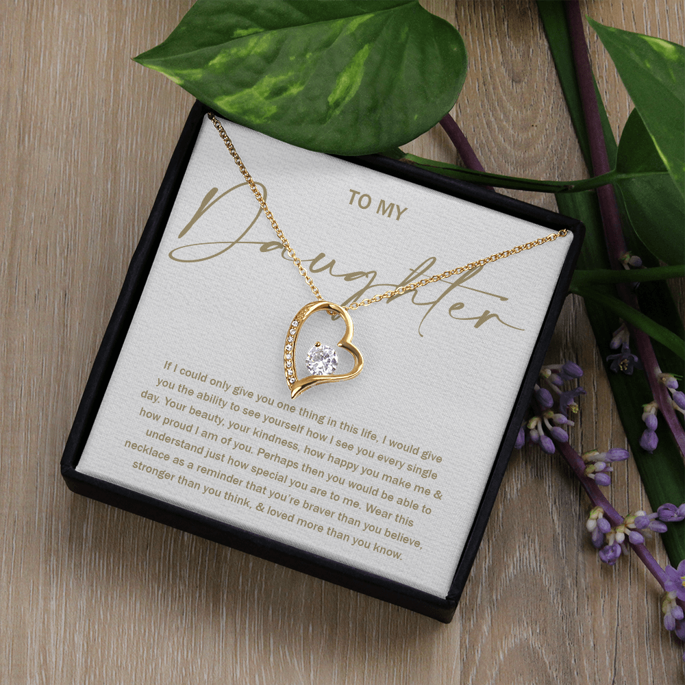 To My Daughter 8 - Forever Love Necklace