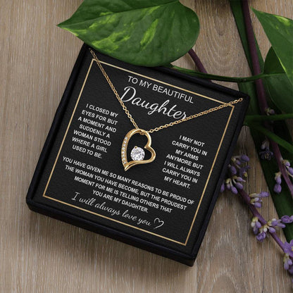 To My Daughter 3 - Forever Love Necklace