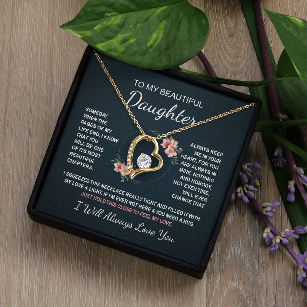 To My Daughter 4 - Forever Love Necklace