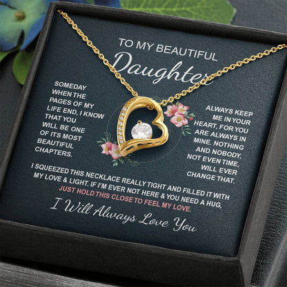 To My Daughter 4 - Forever Love Necklace